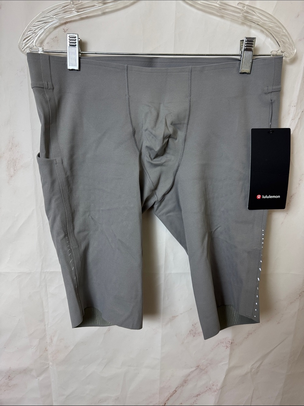 NWT Lululemon SenseKnit Running Short 10" Gray Men's Large